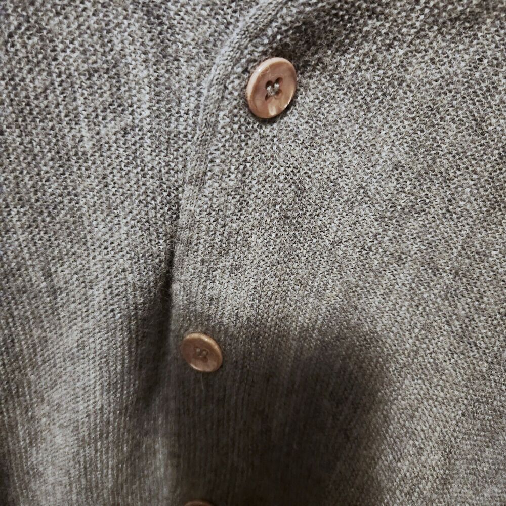 Vintage Gray Gannon Golf Club Grandpa Cardigan Sweater acrylic XL T USA preppy - Picture 2 of 9